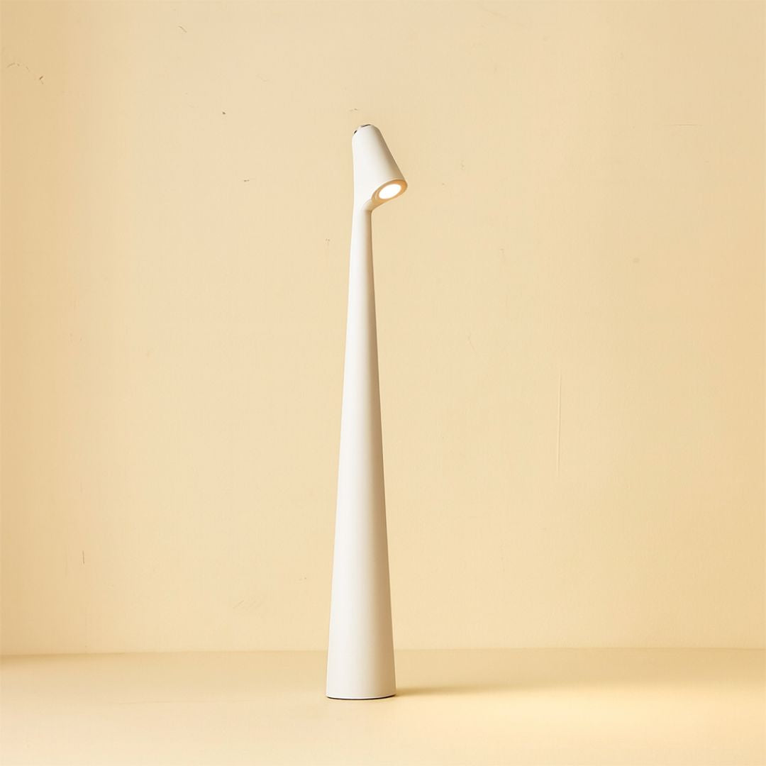 Modern Minimalist Metal Table Lamp With Built In Battery