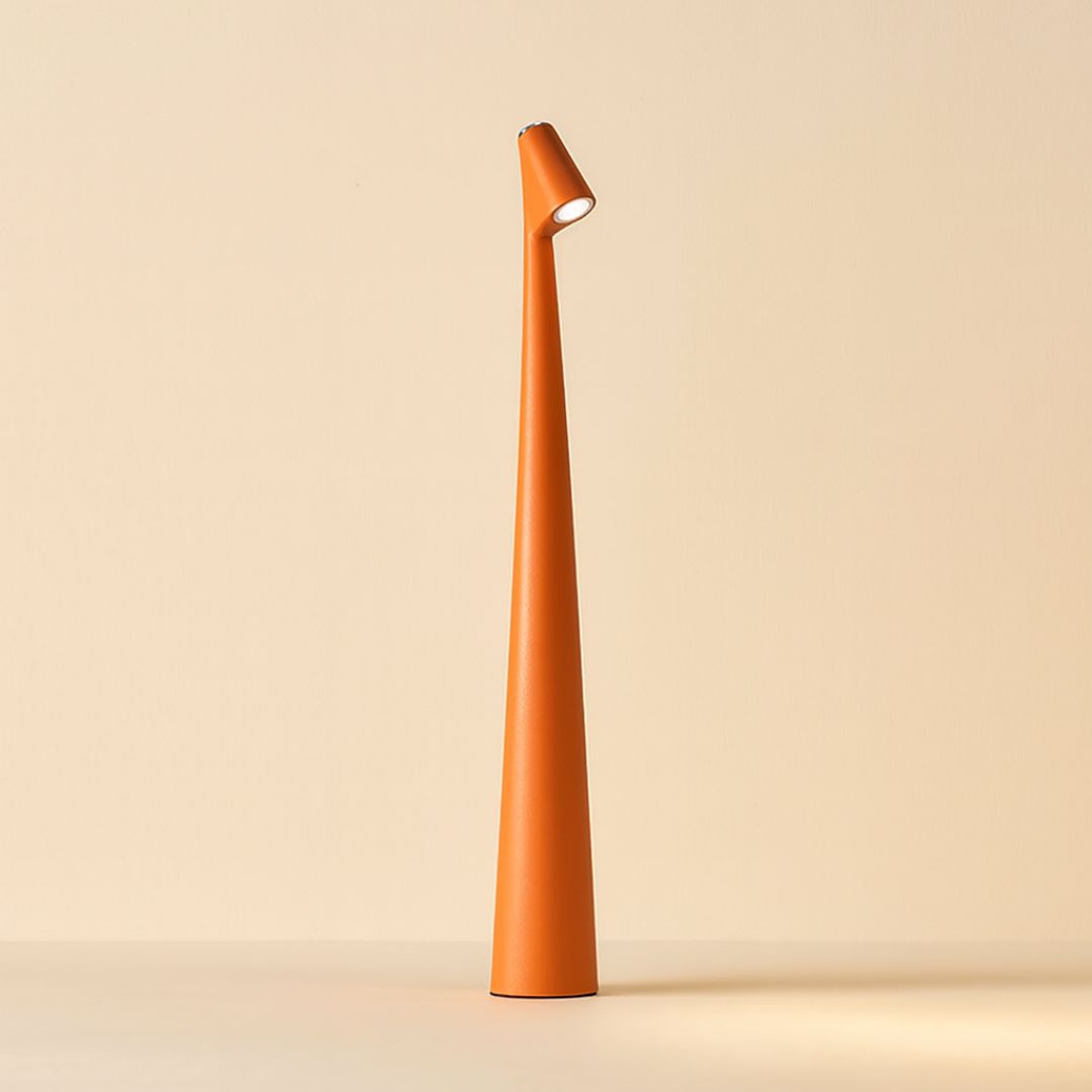Modern Minimalist Metal Table Lamp With Built In Battery