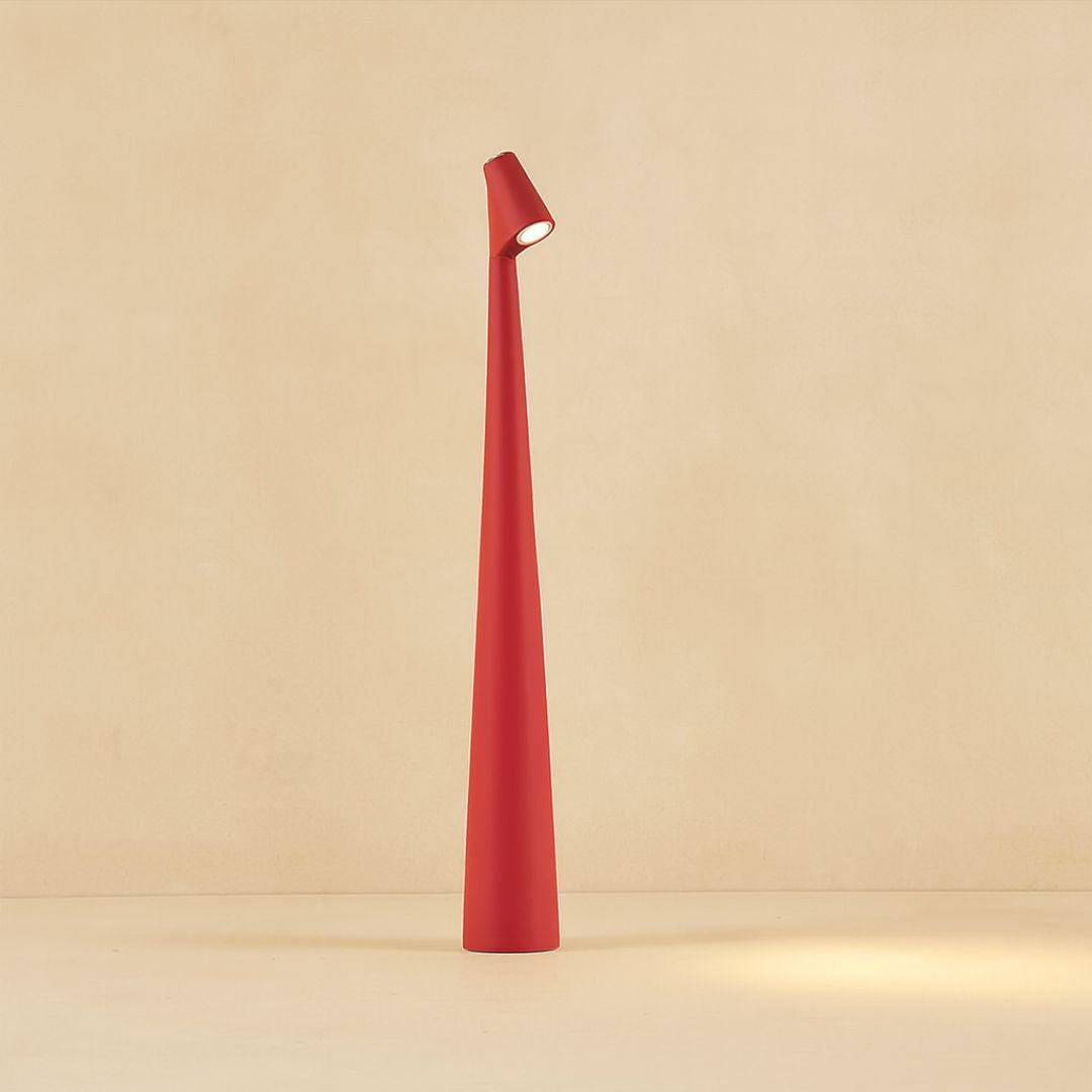 Modern Minimalist Metal Table Lamp With Built In Battery
