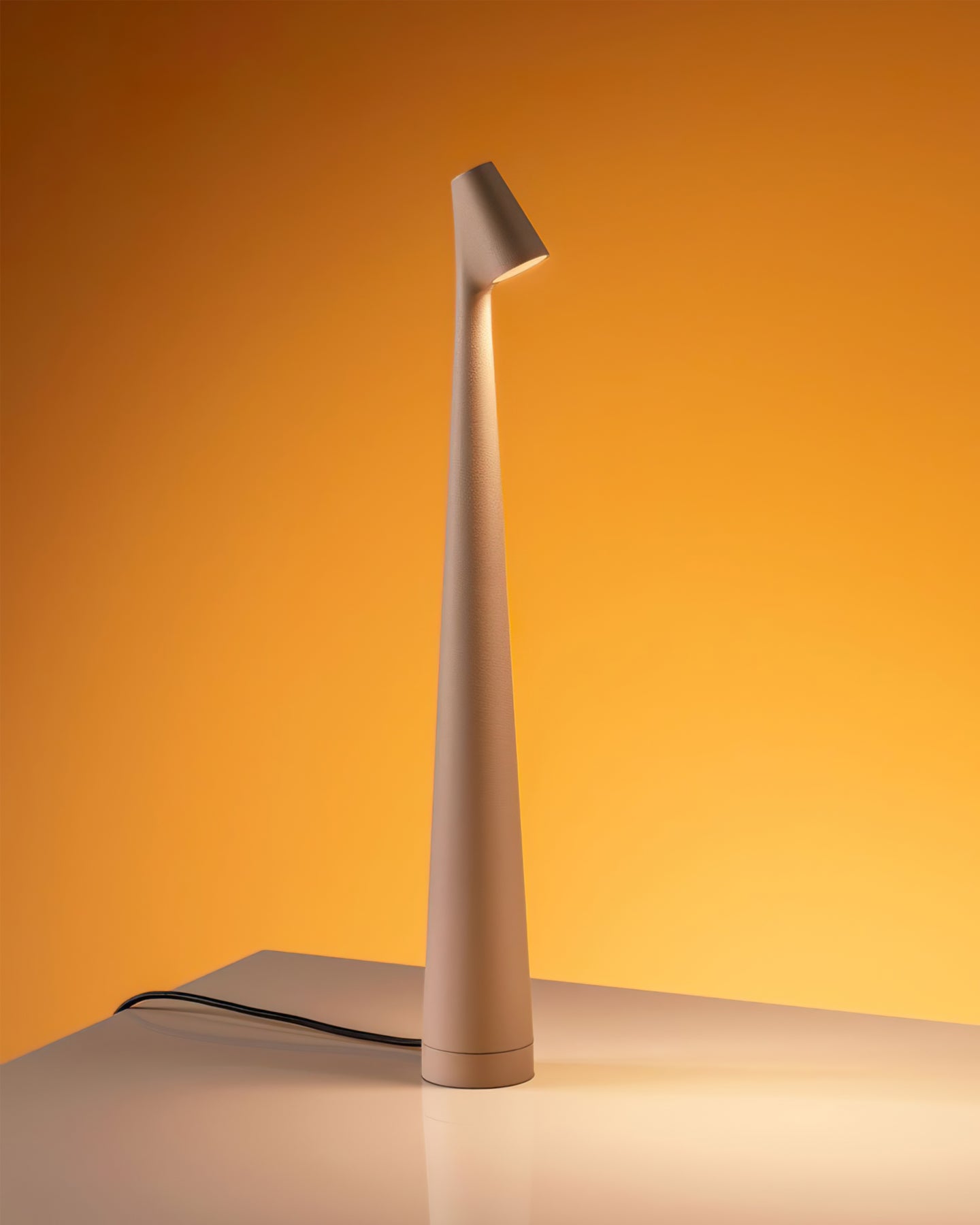Modern Minimalist Metal Table Lamp With Built In Battery