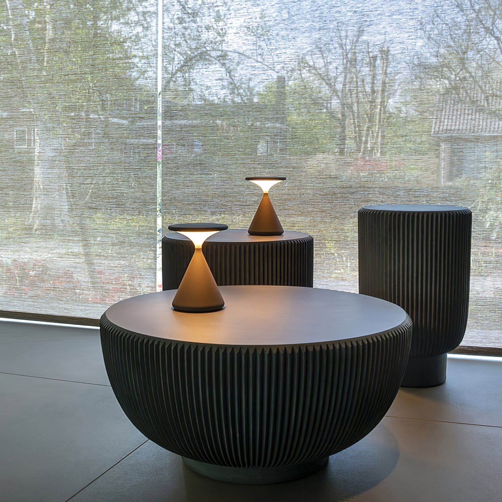 Salt and Pepper Shaker Style Outdoor Table Lamp